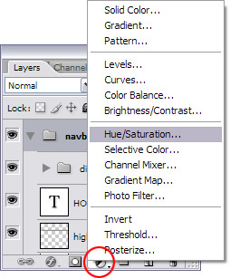 Adjustment layers tutorial step 2