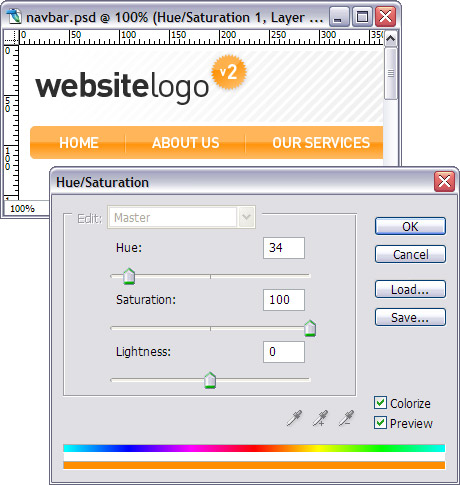 Adjustment layers tutorial step 3